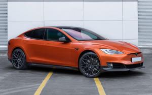Tesla Model S on Vossen Wheels (HF-2) 2019 года